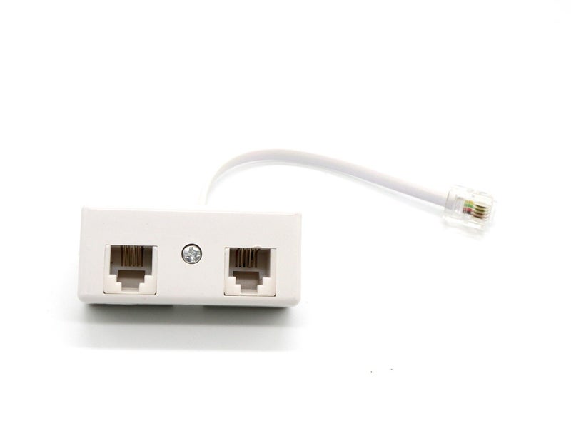 JDYYICZ محول وموزع RJ11 للهاتف الثابت من قابس RJ11 إلى مقبس RJ11 - Image 1